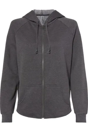 Independent Trading Co. Women´s California Wave Wash Full-Zip Hooded Sweatshirt