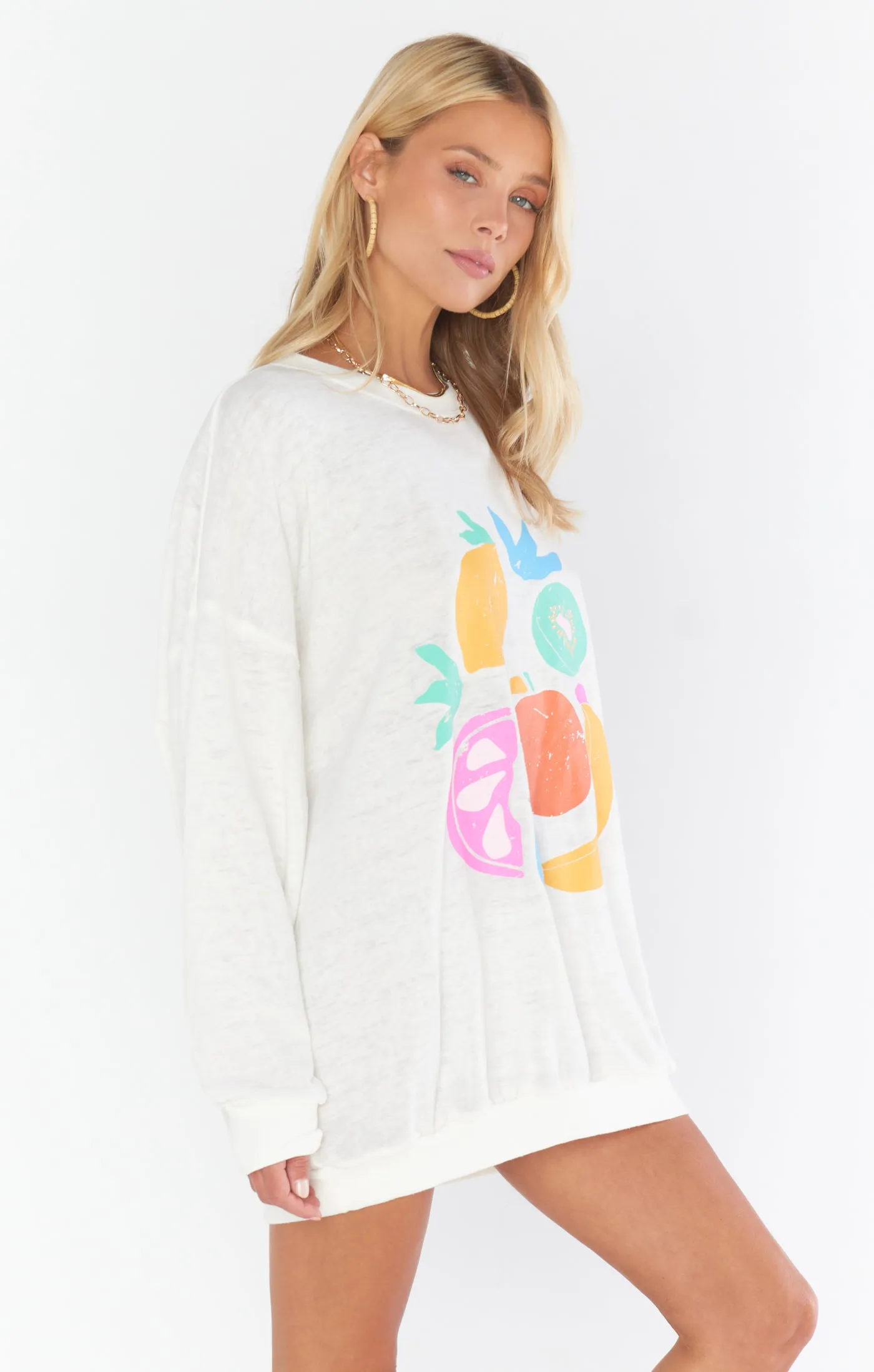 James Sweatshirt ~ Fruit Graphic