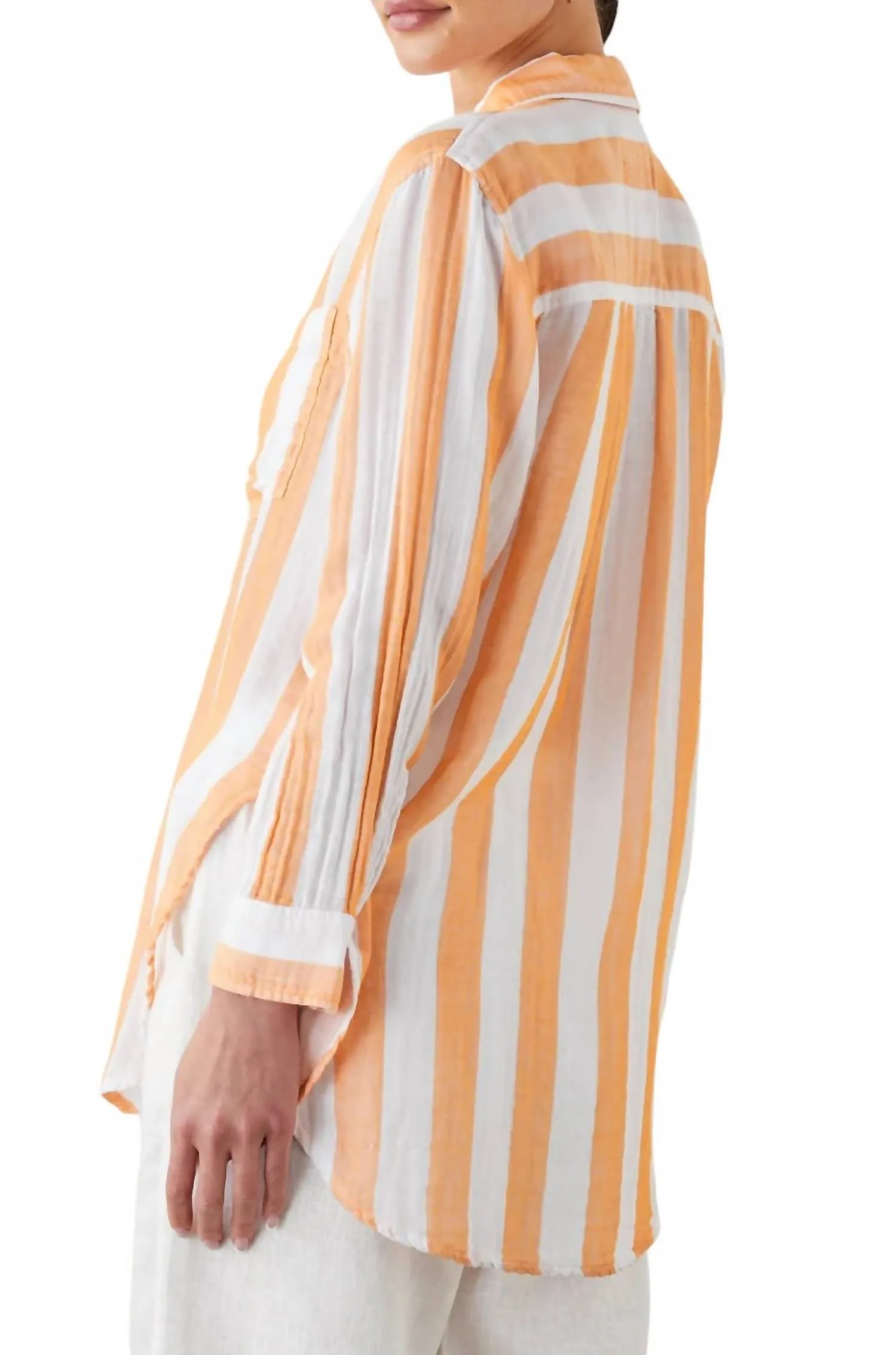 Jaylin Shirt In Ortona Stripe