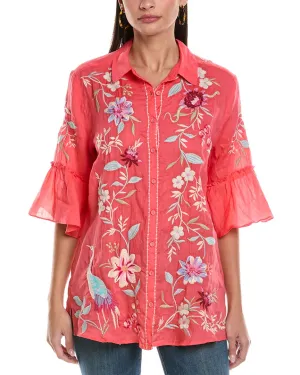 Johnny Was Ruffle Sleeve Tunic