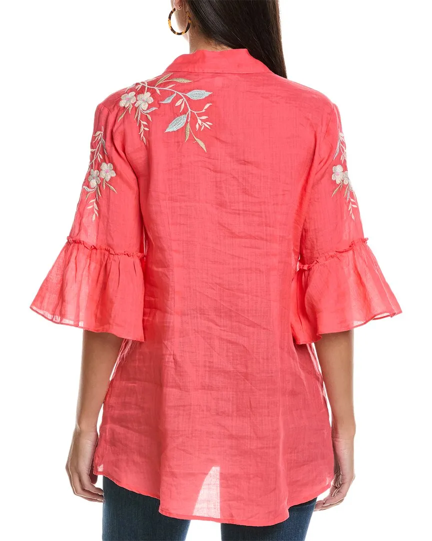 Johnny Was Ruffle Sleeve Tunic