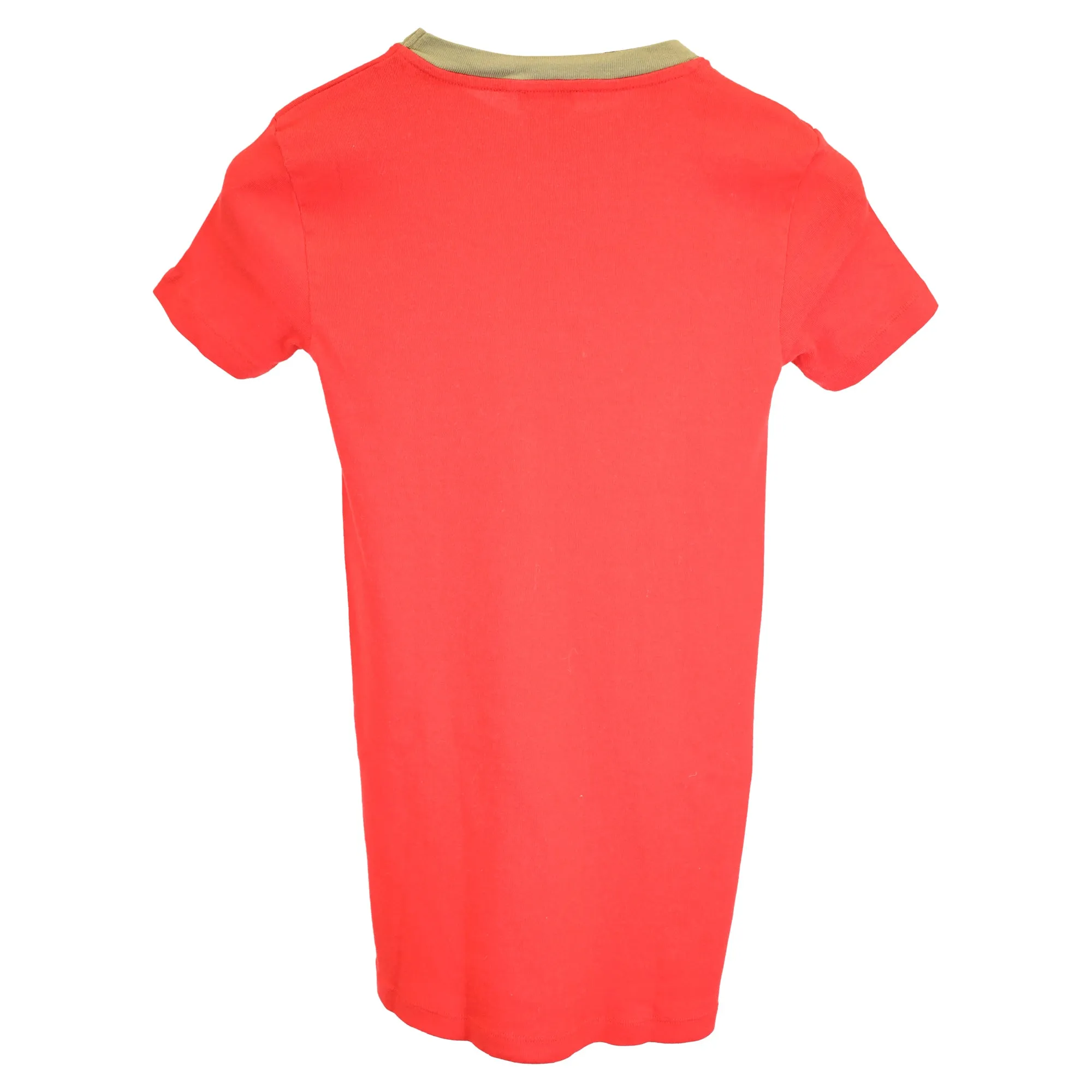 Joseph Knitted T-Shirt in Red Cotton