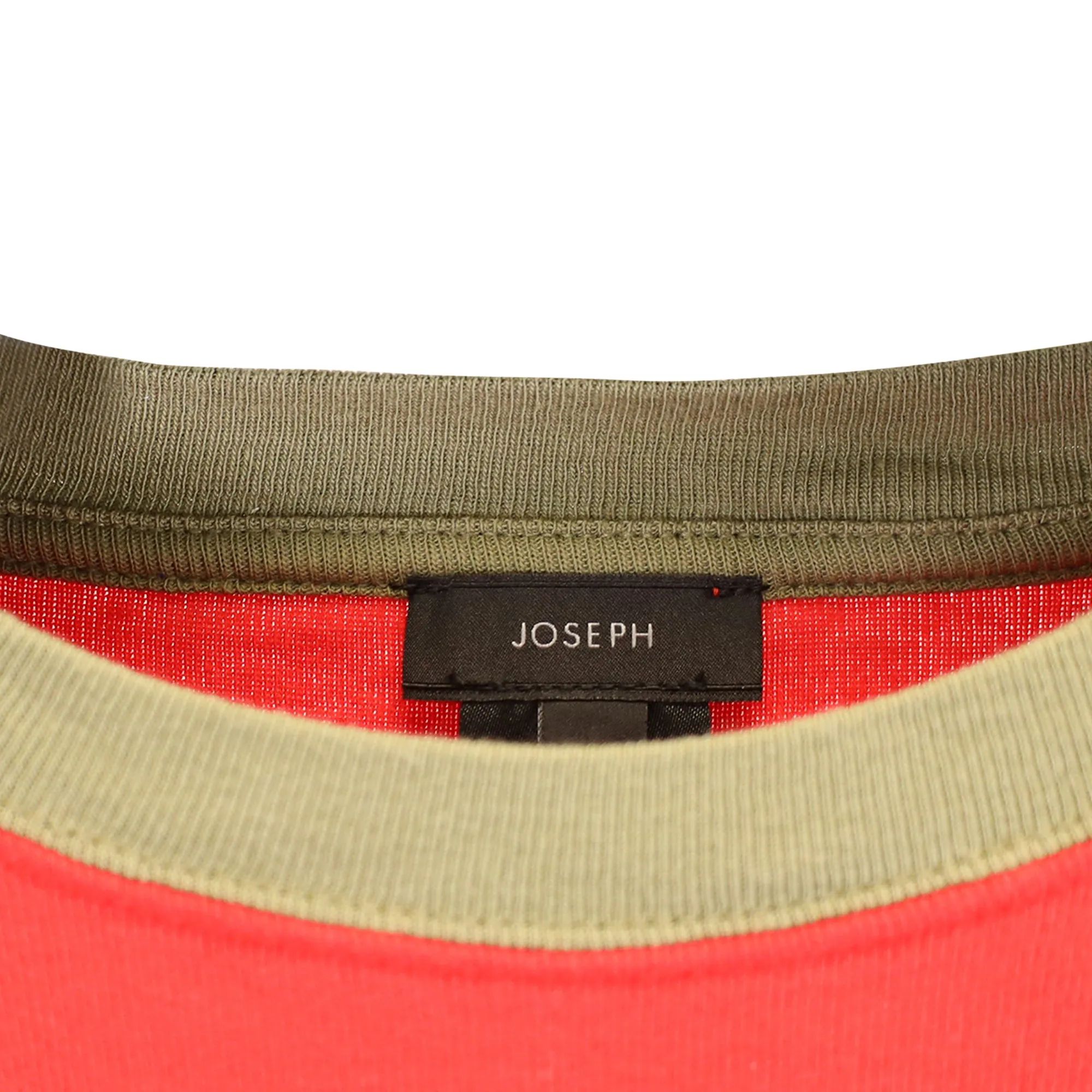 Joseph Knitted T-Shirt in Red Cotton