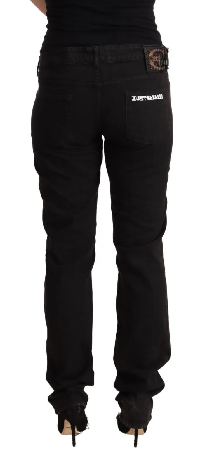 Just Cavalli  Mid Waist blue Cotton Skinny Women's Jeans