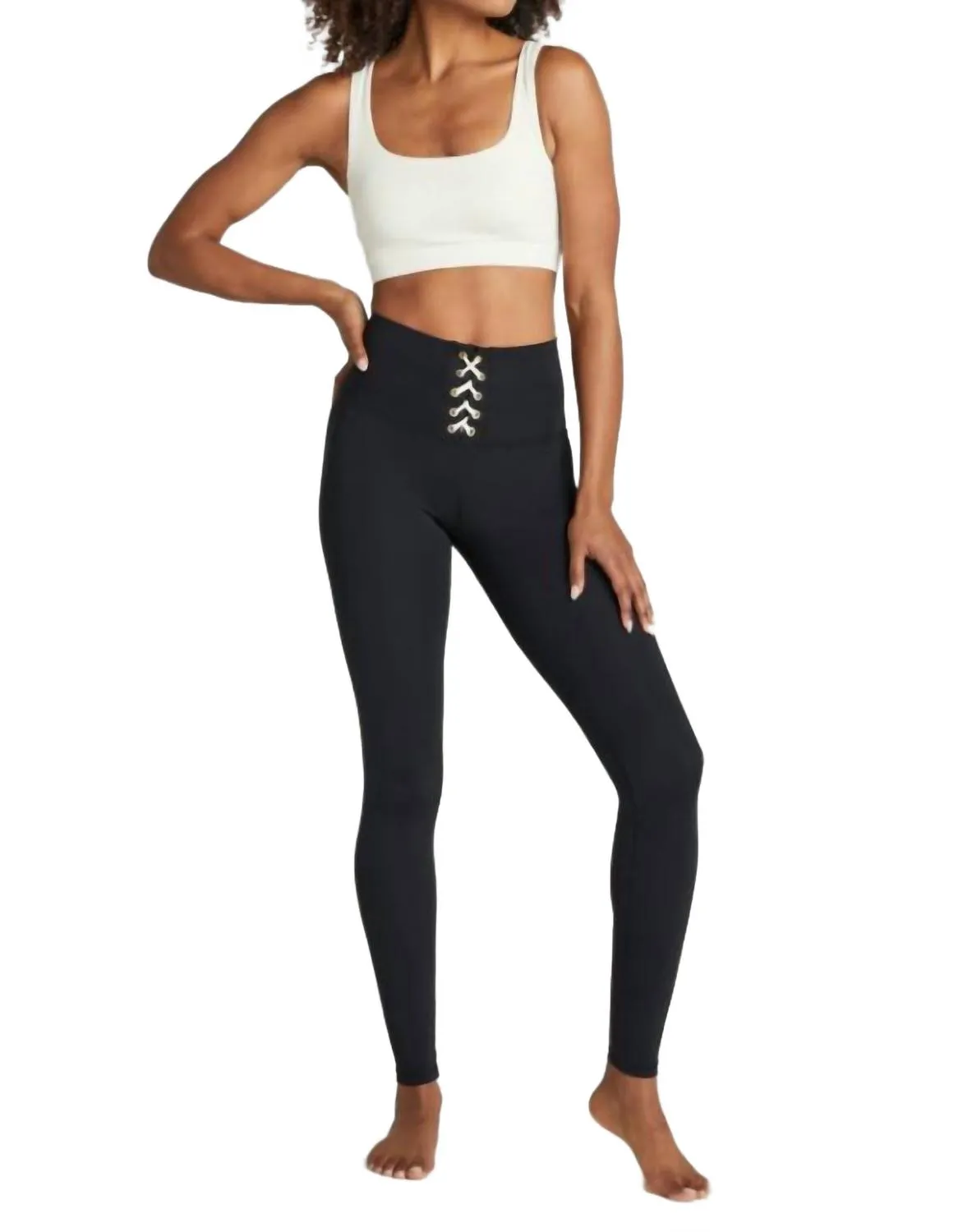 Kennedy Legging In Black/ Off-White