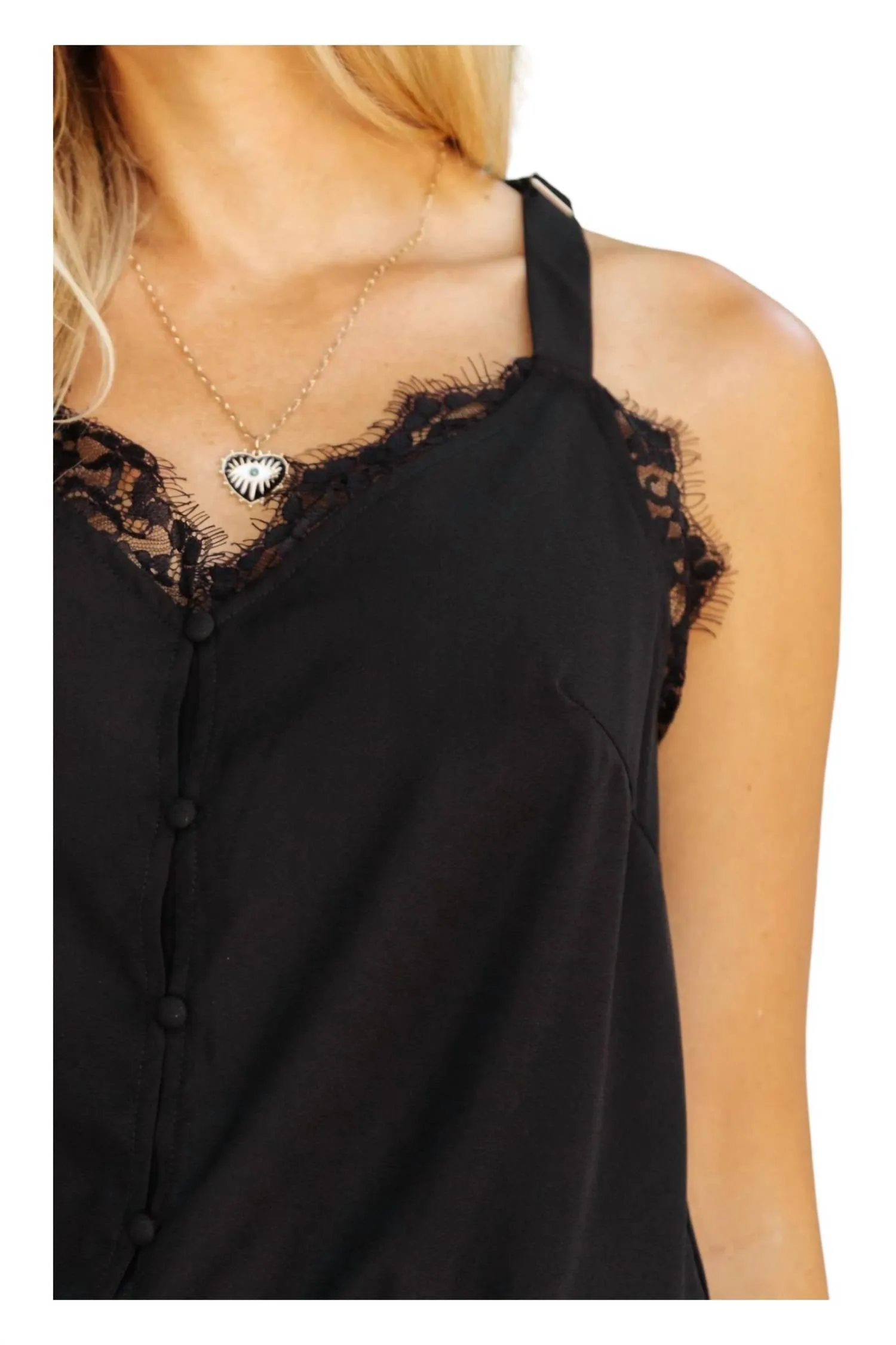 Lace Bonbon Bodysuit In Black
