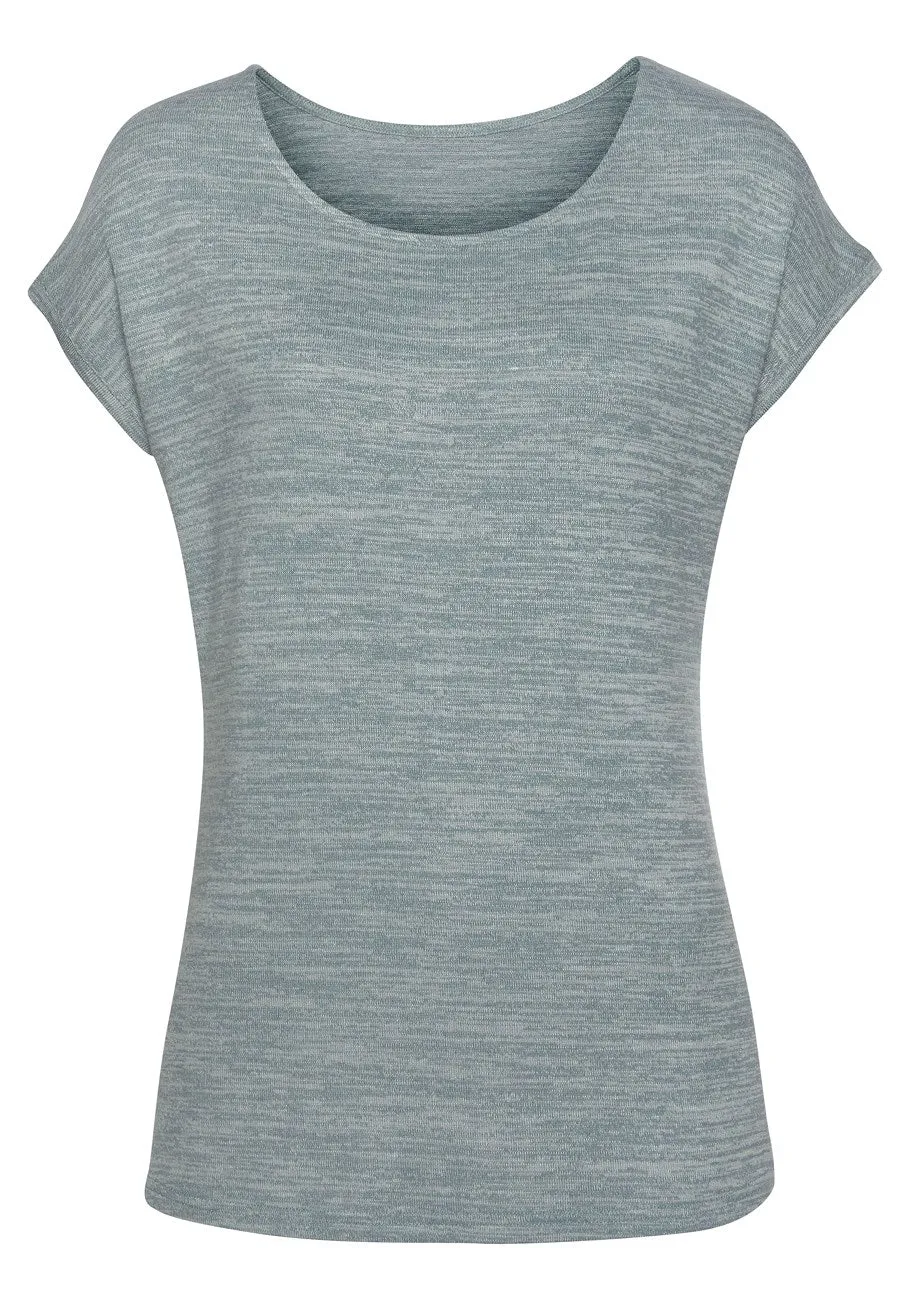 LASCANA Women's Mottled Print Top