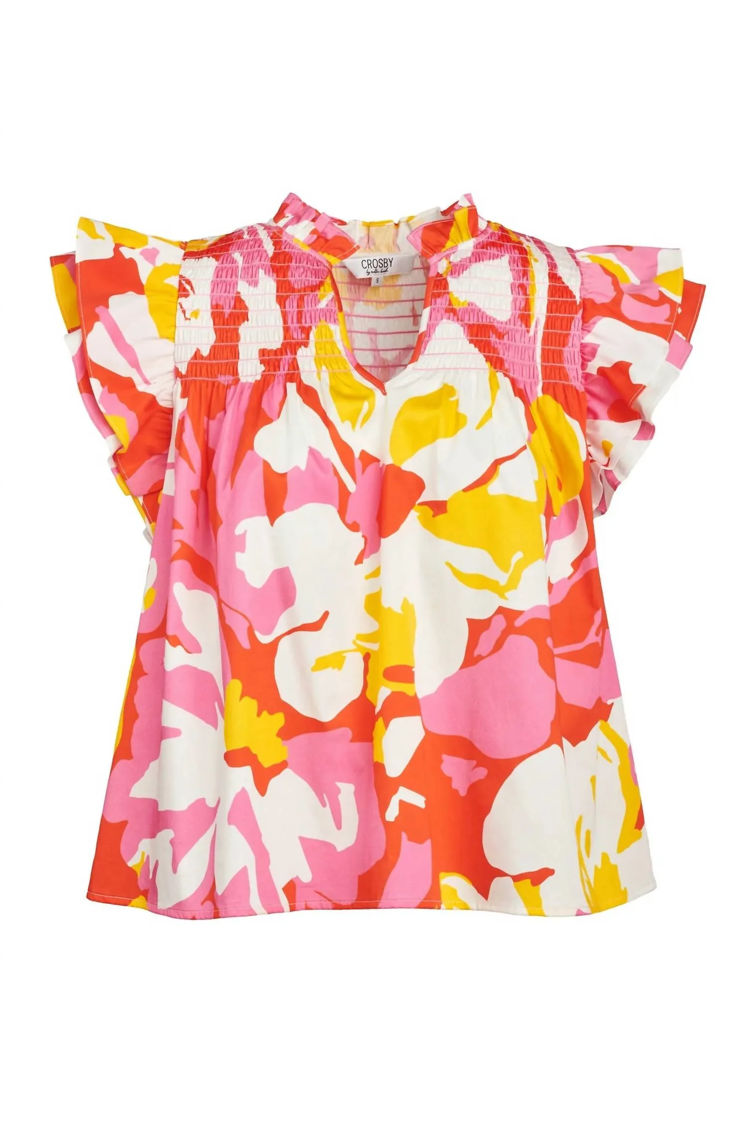 Layla Top In Coral Charm