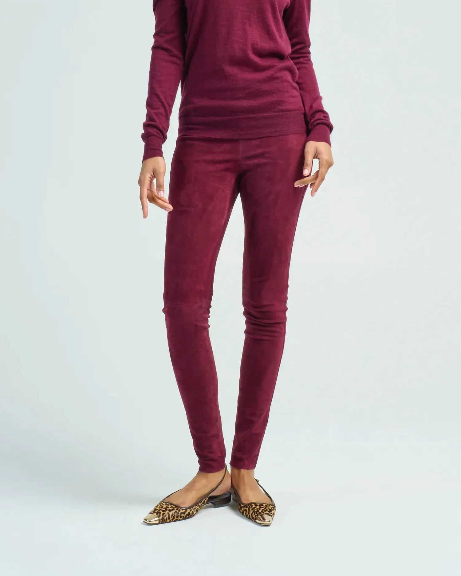 Legging Pants In Merlot