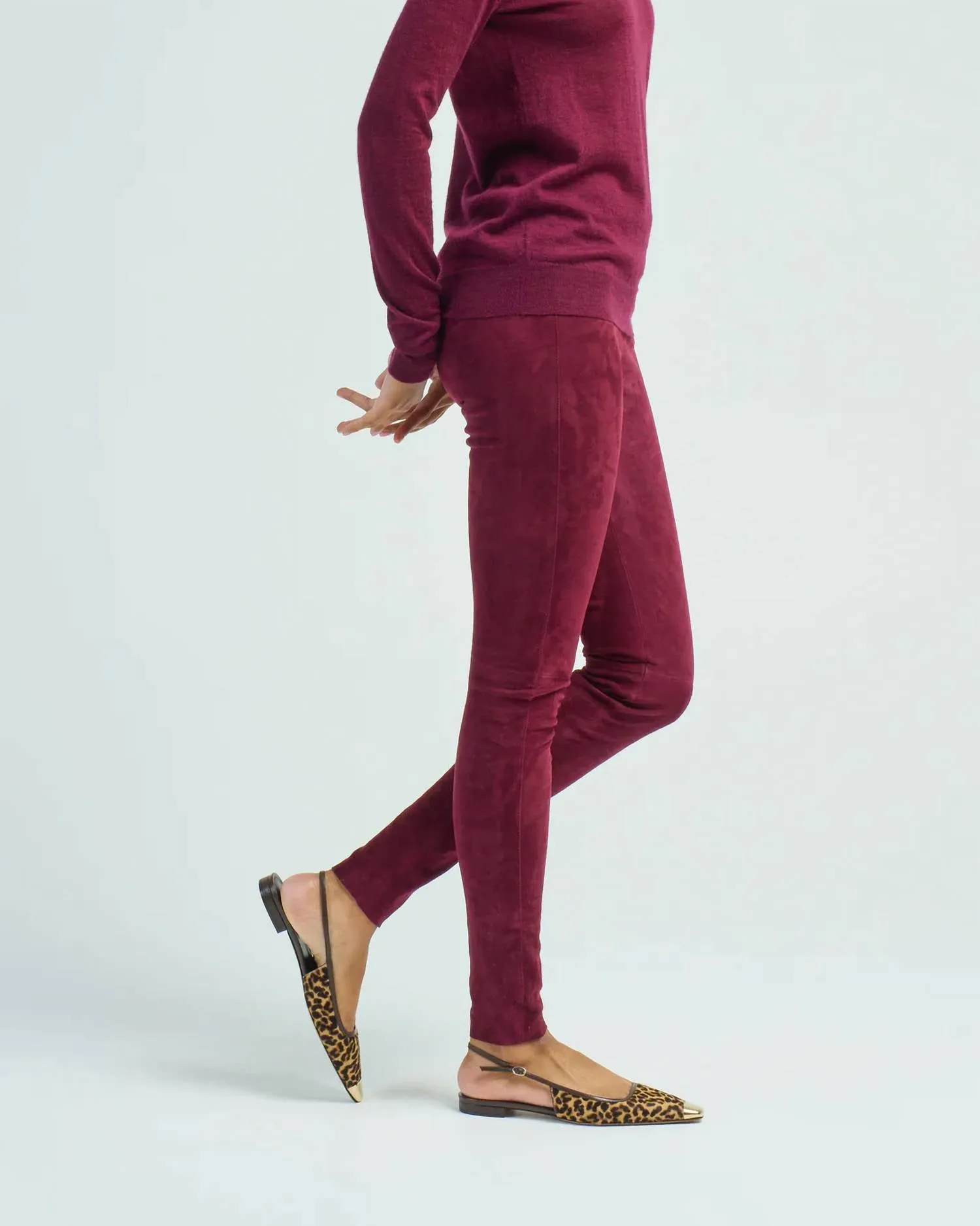Legging Pants In Merlot