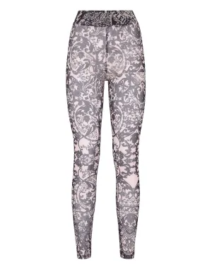 Leggings Stretch Printed Tulle New Baroque