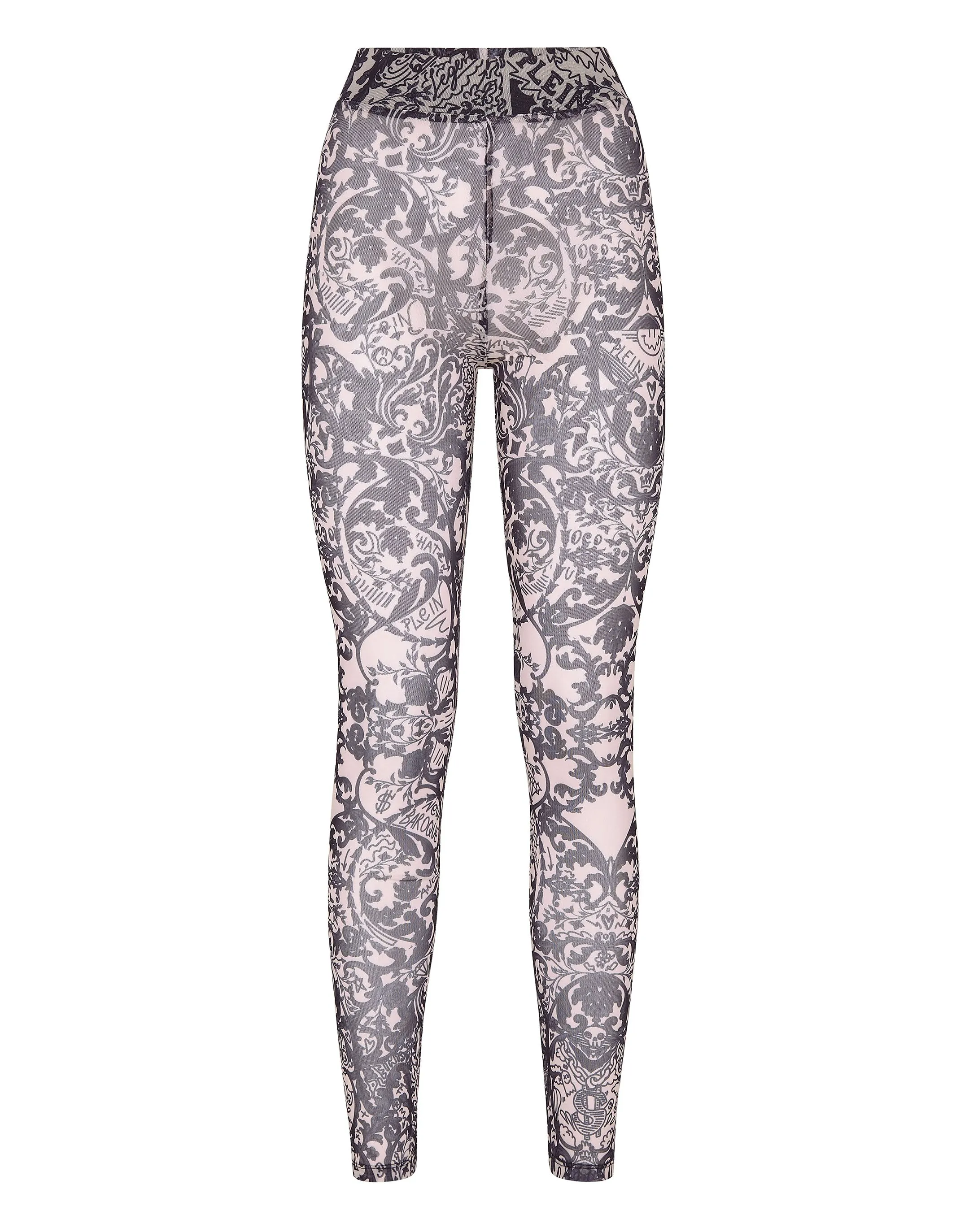Leggings Stretch Printed Tulle New Baroque