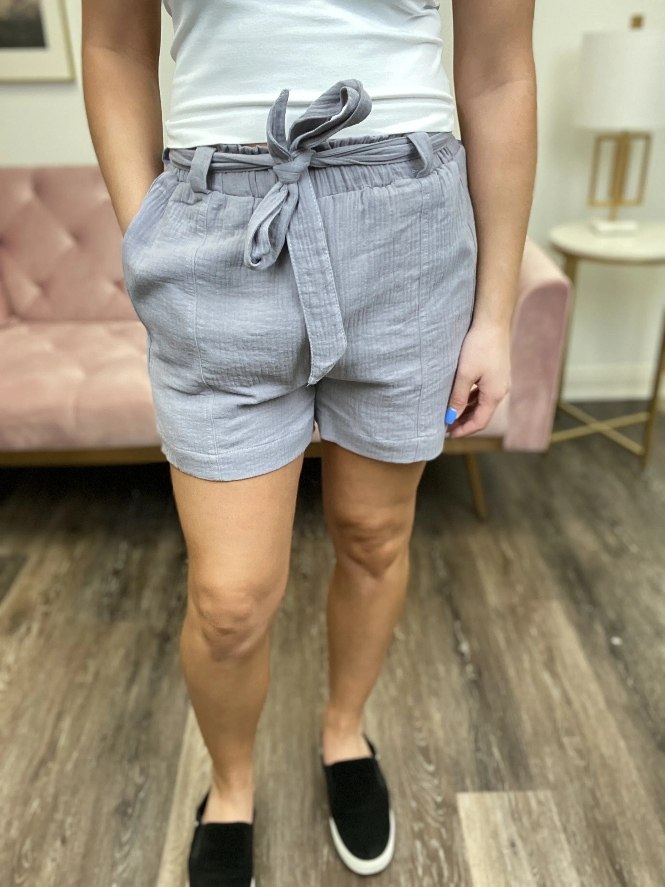 Let's Live It Up Women's Removable Belt Shorts
