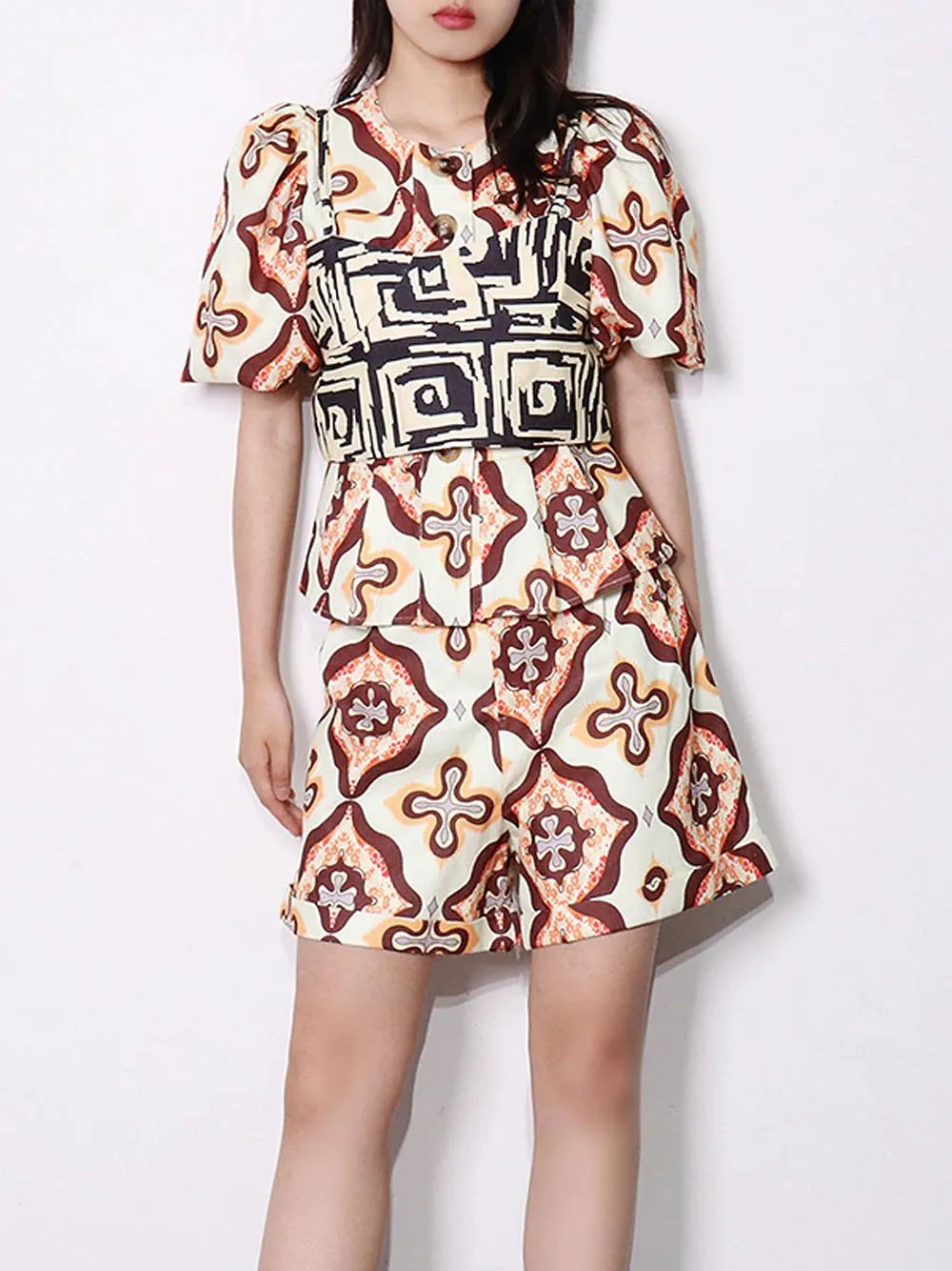 LIA Top, Jacket & Shorts Set