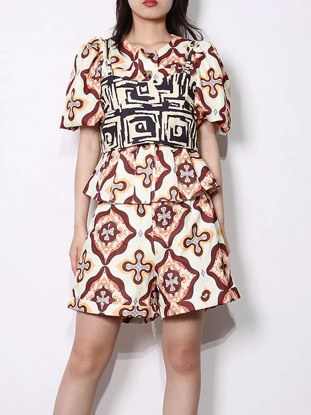 LIA Top, Jacket & Shorts Set