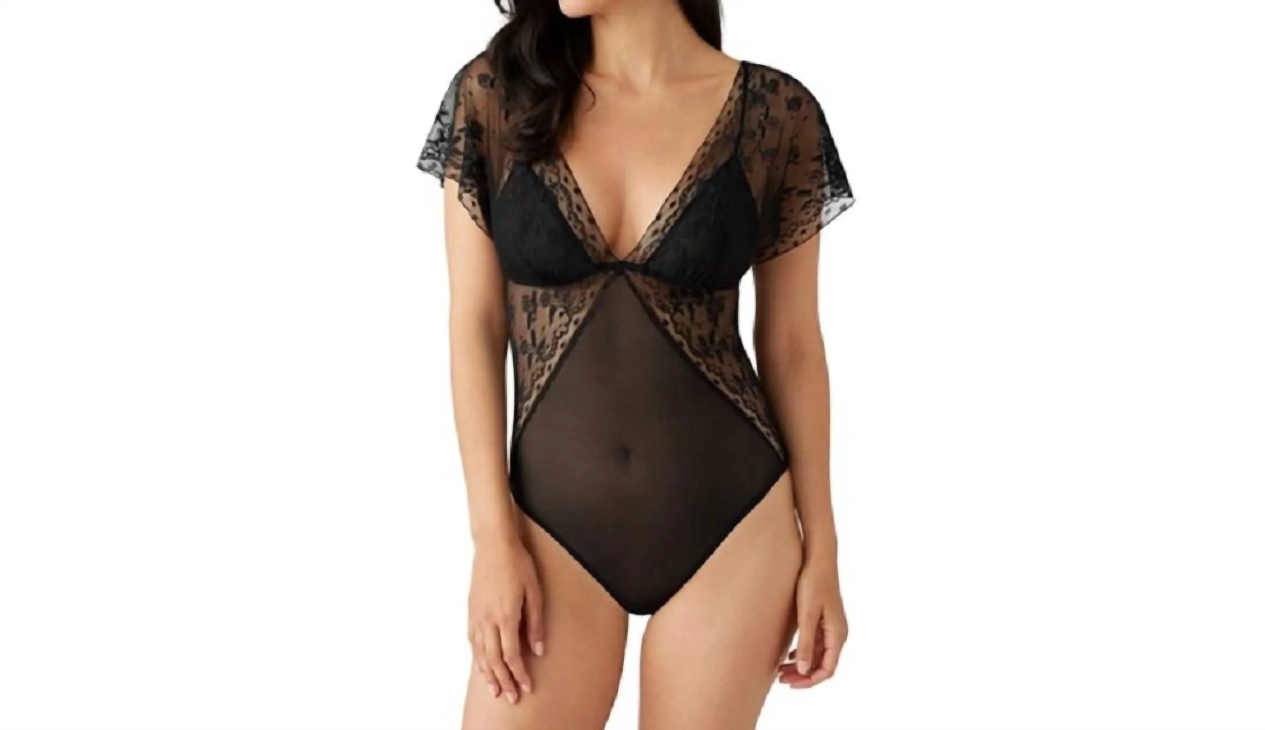 Lifted In Luxury Bodysuit In Black