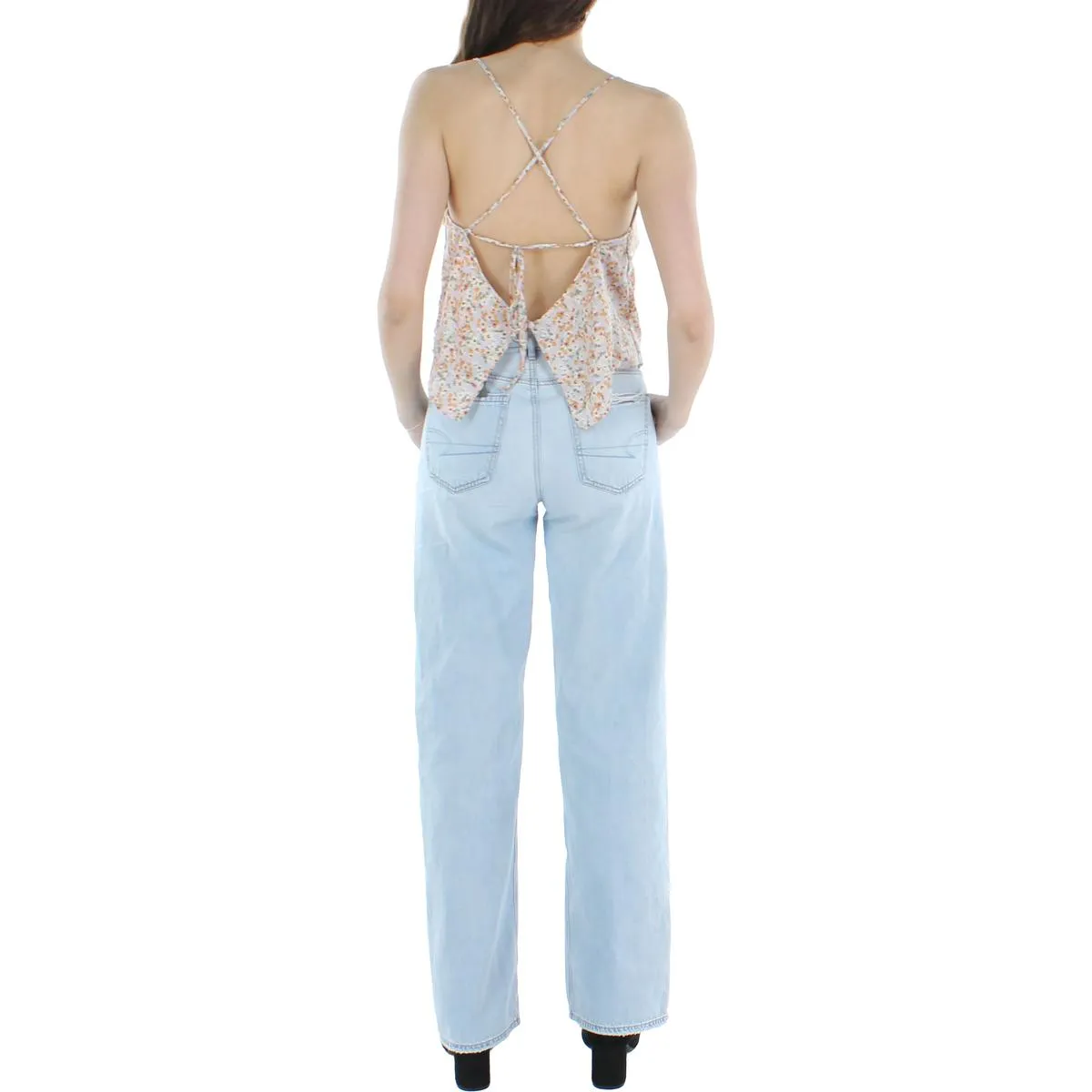Lila Womens Criss Cross Back Short Cropped