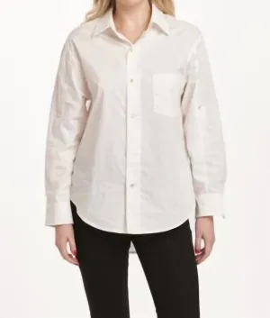 Lola Button Down Shirt In White