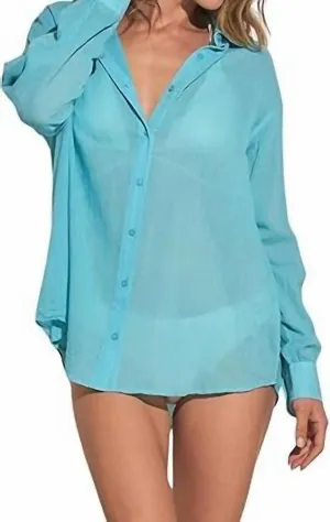 Lost In Paradise Top In Turquoise
