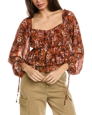 Lost   Wander Terracotta Bloom Top