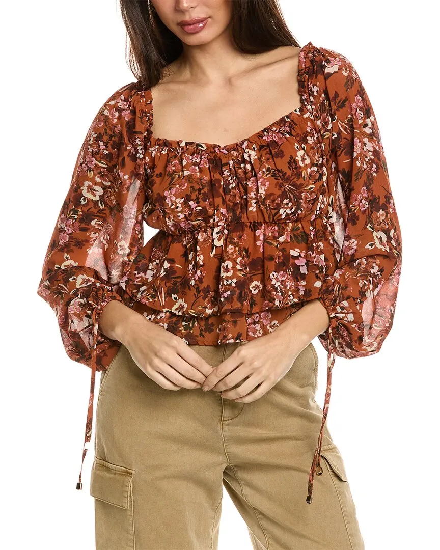 Lost   Wander Terracotta Bloom Top