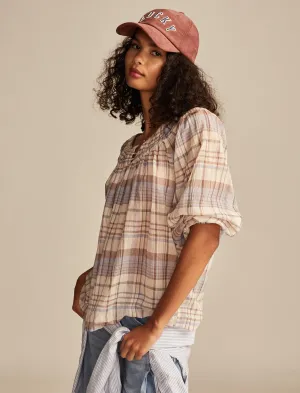 Lucky Brand Women's Easy Smocked Blouse