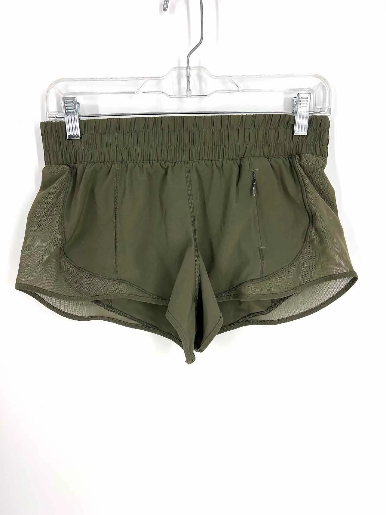 Lululemon Athletica Size 6 Olive Solid Activewear Shorts