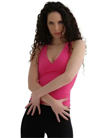 Margarita Activewear Cross Back Long Top 521