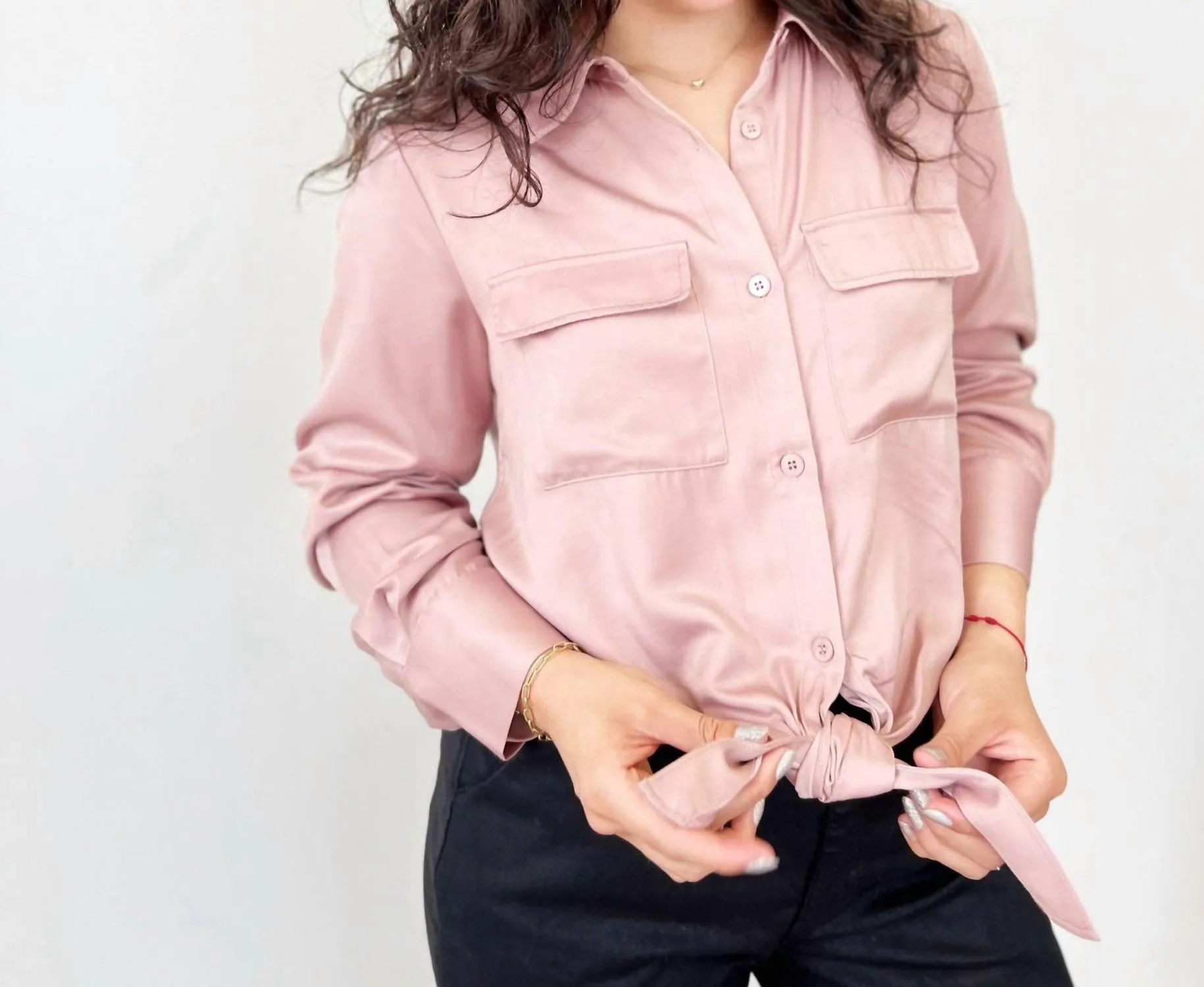 Maryam Shirt In Dusty Pink
