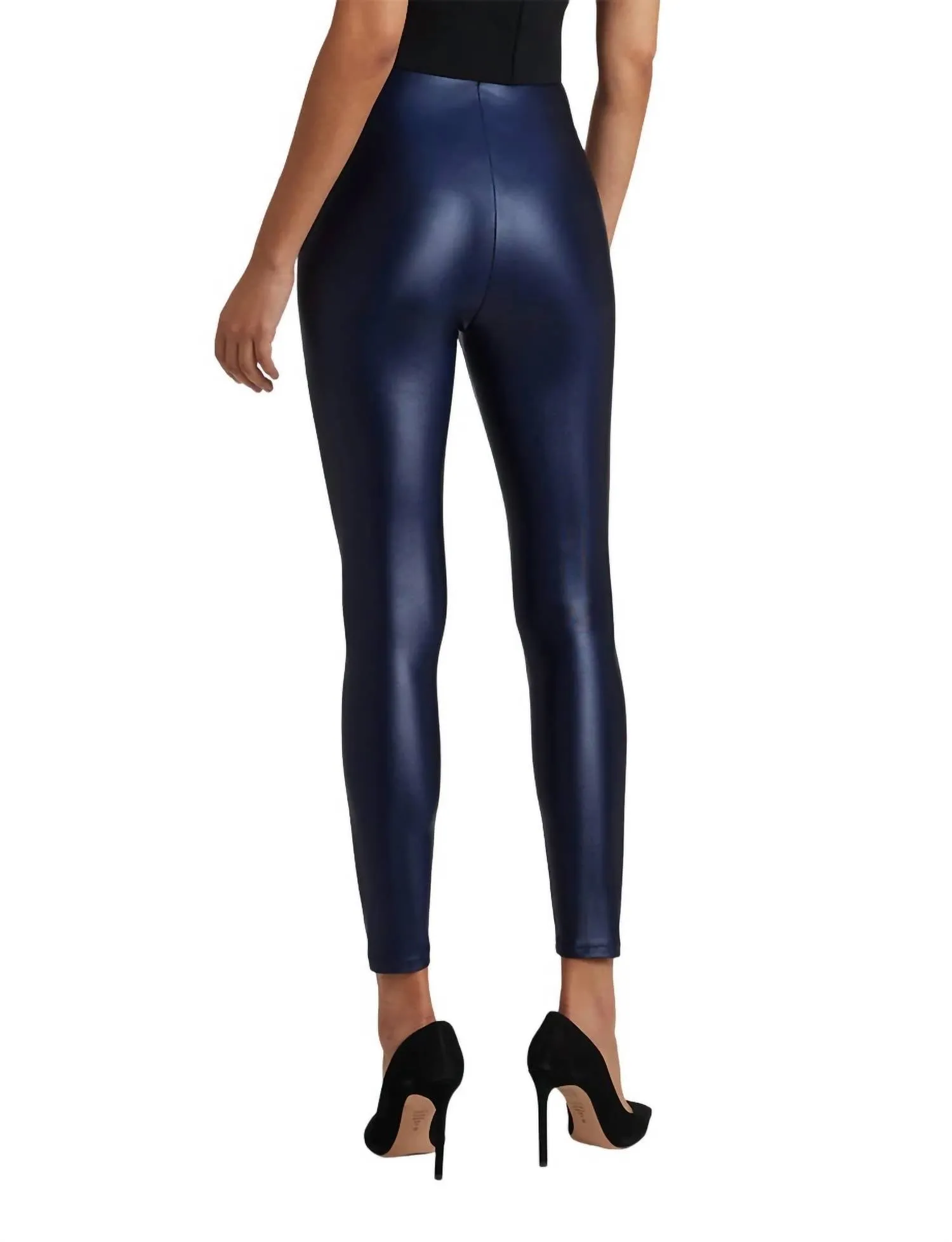 Matte Metallic Legging In Sapphire