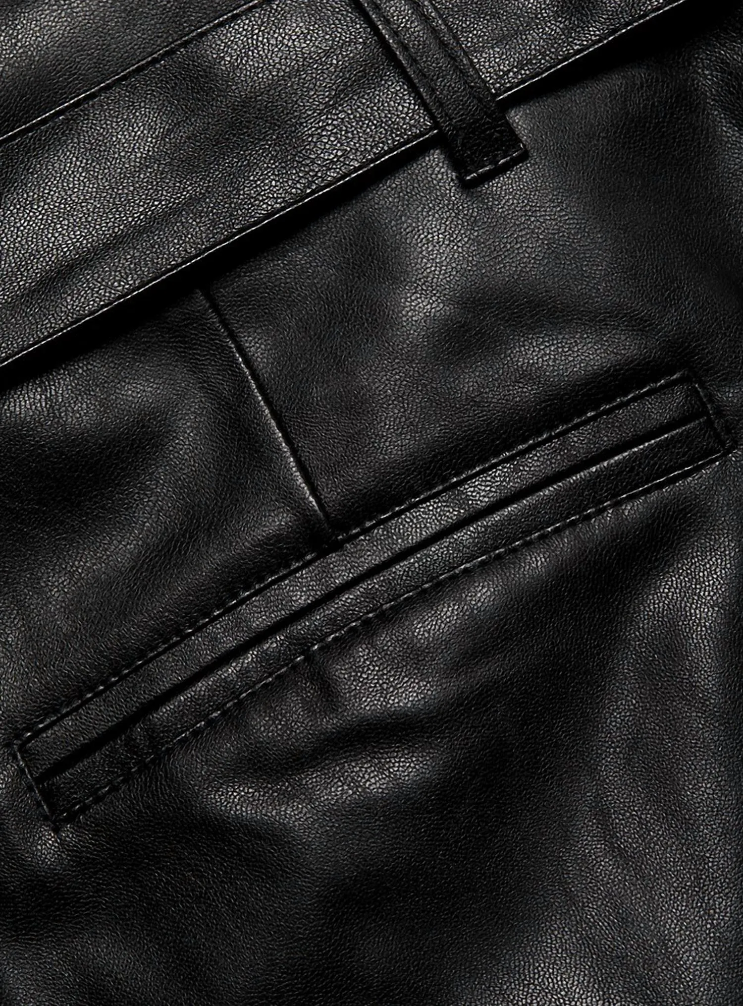 Melila Leather Pant In Black