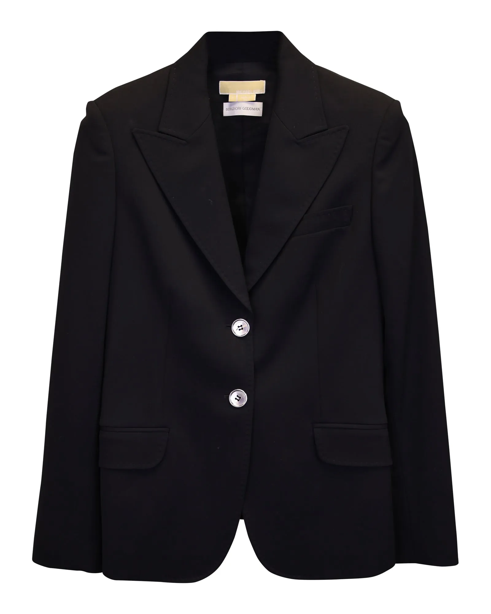 Michael Kors Blazer and Pants Suit Set in Black Cotton Wool