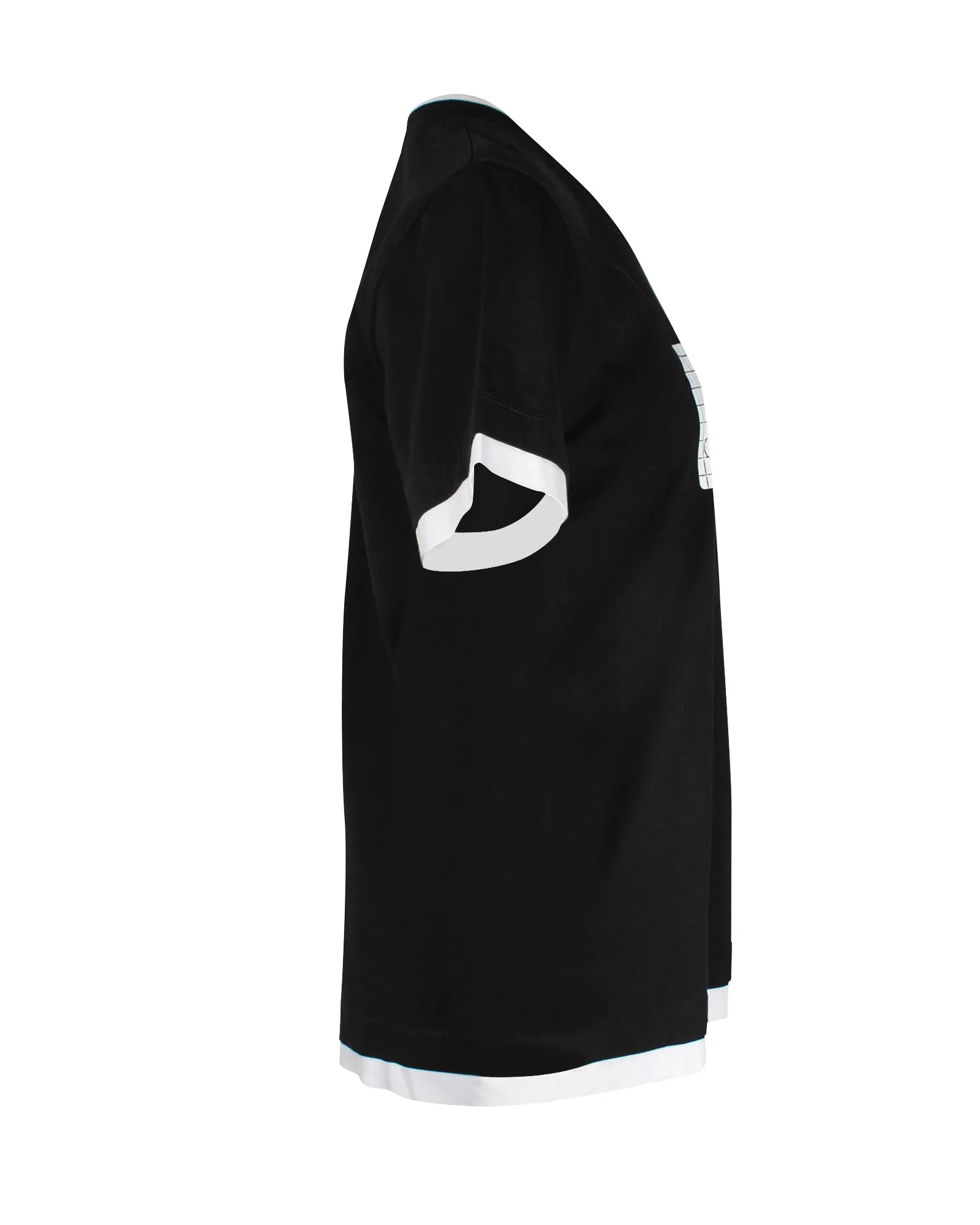 MM6 Maison Margiela Crewneck T-Shirt in Black Cotton