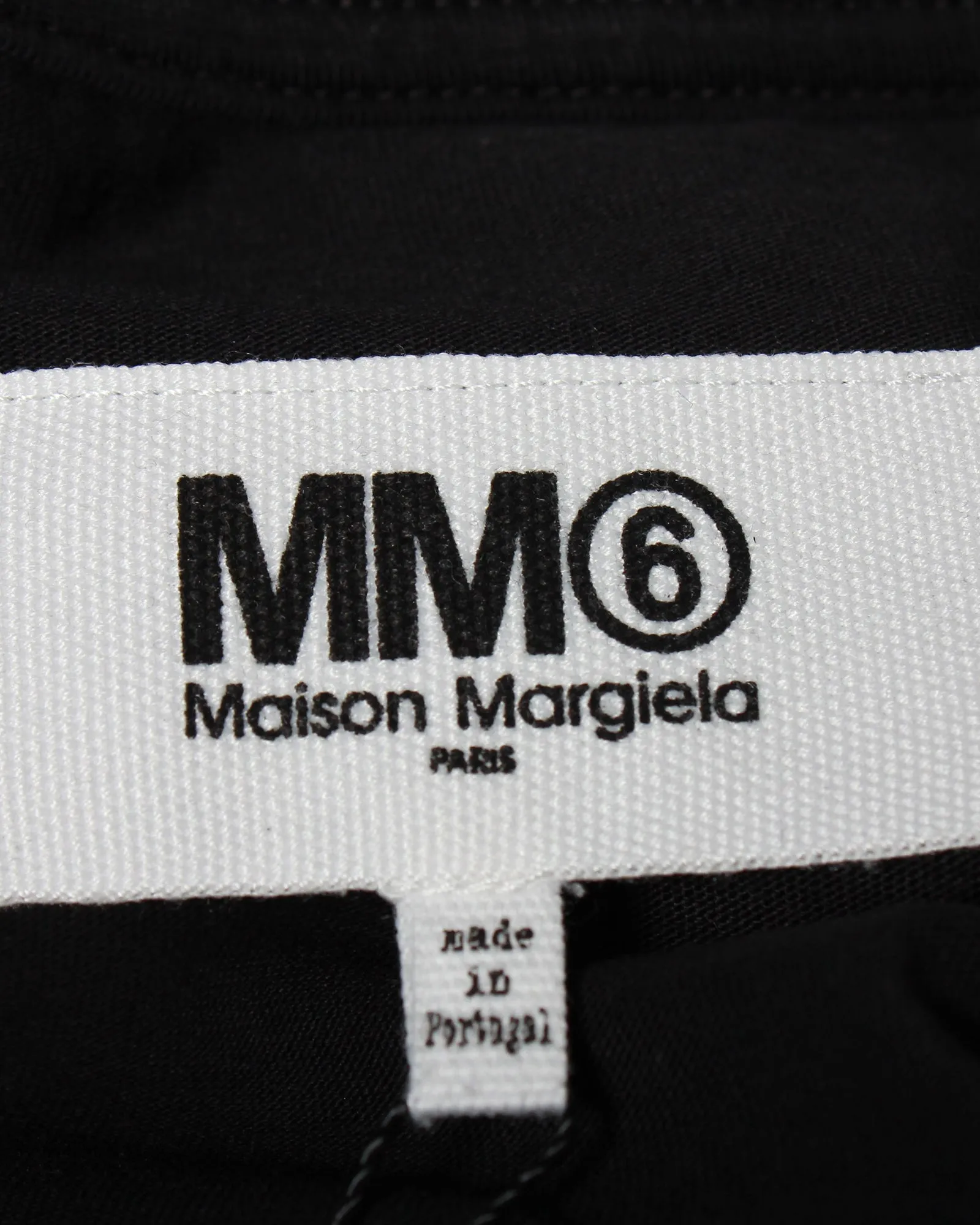 MM6 Maison Margiela Crewneck T-Shirt in Black Cotton