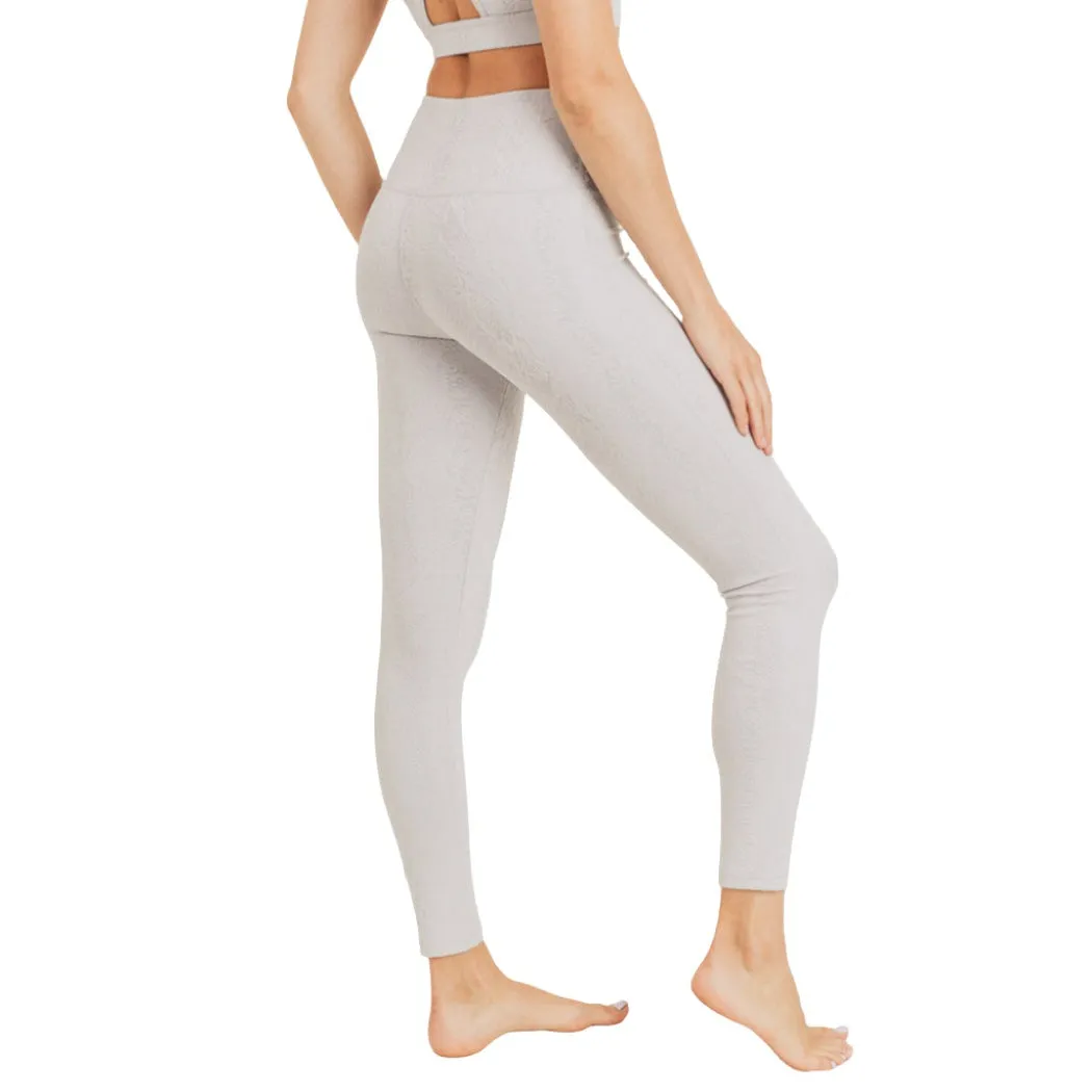 Mono B Snake Texture Leggings APH8035