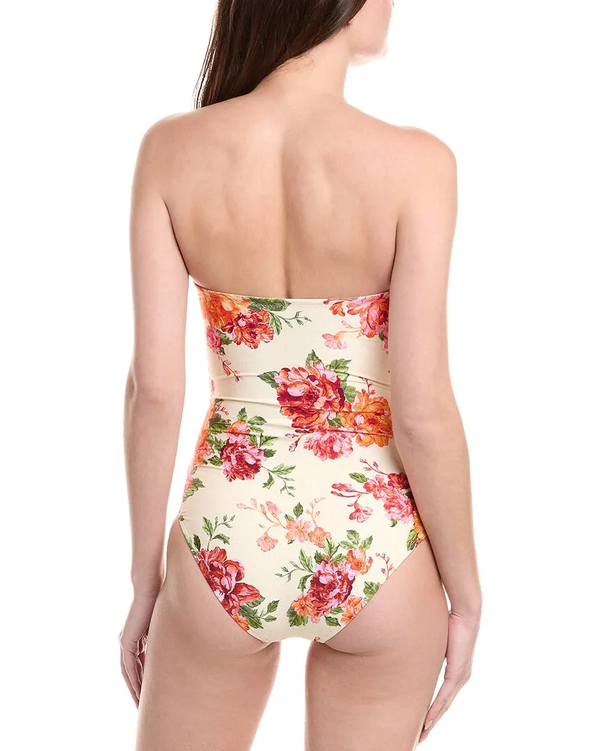 Monte and Lou Delight Spliced Frill Bandeau One-Piece