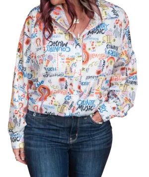 Music City Guitar Button Up