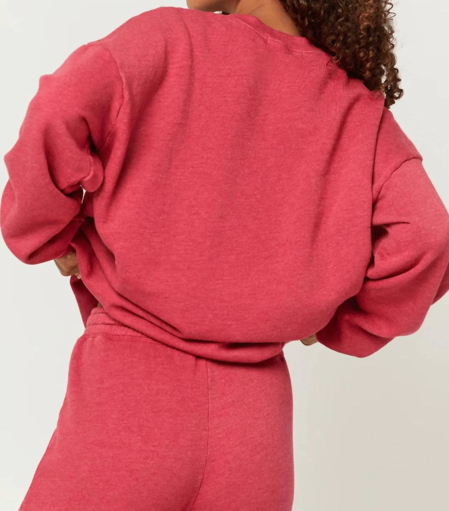 Napa Wine Club Sweatshirt In Hibiscus