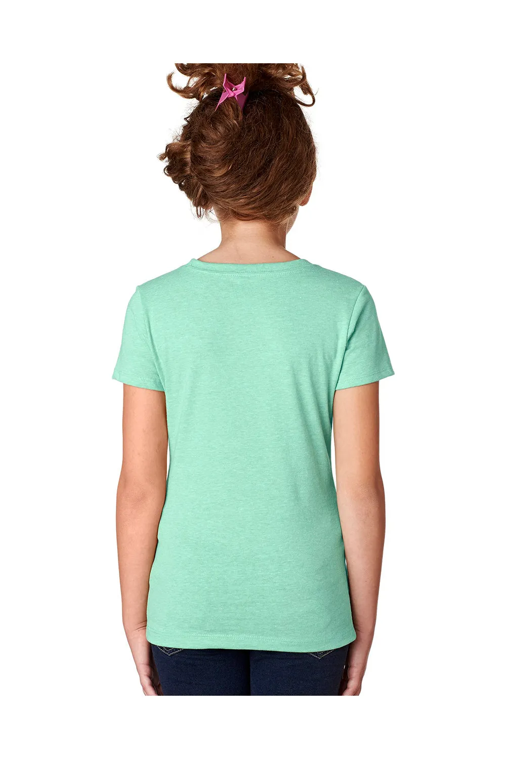 Next Level Youth Princess CVC Jersey Short Sleeve Crewneck T-Shirt - Mint Green
