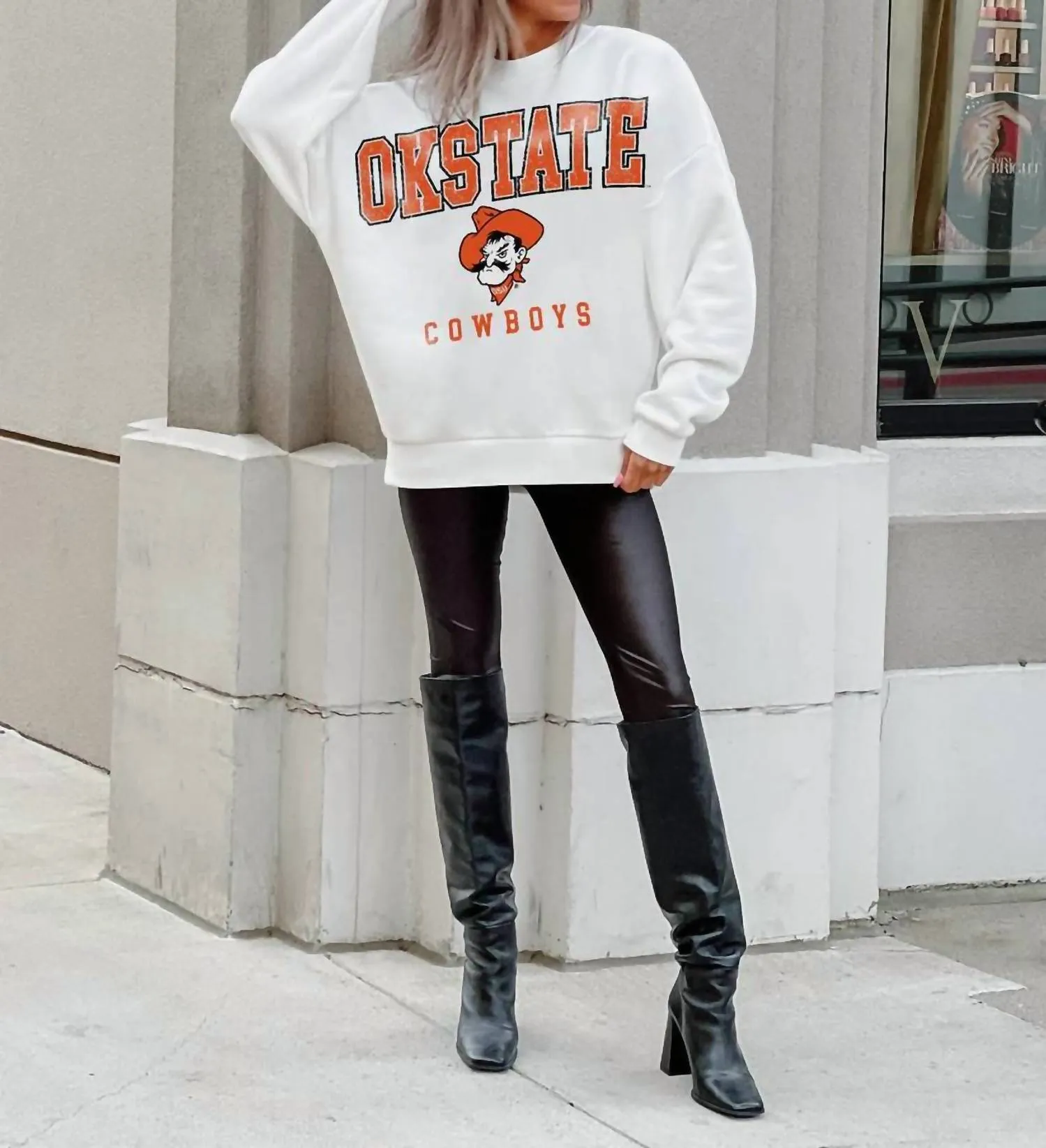 Oklahoma State Game Day Sweatshirt In White