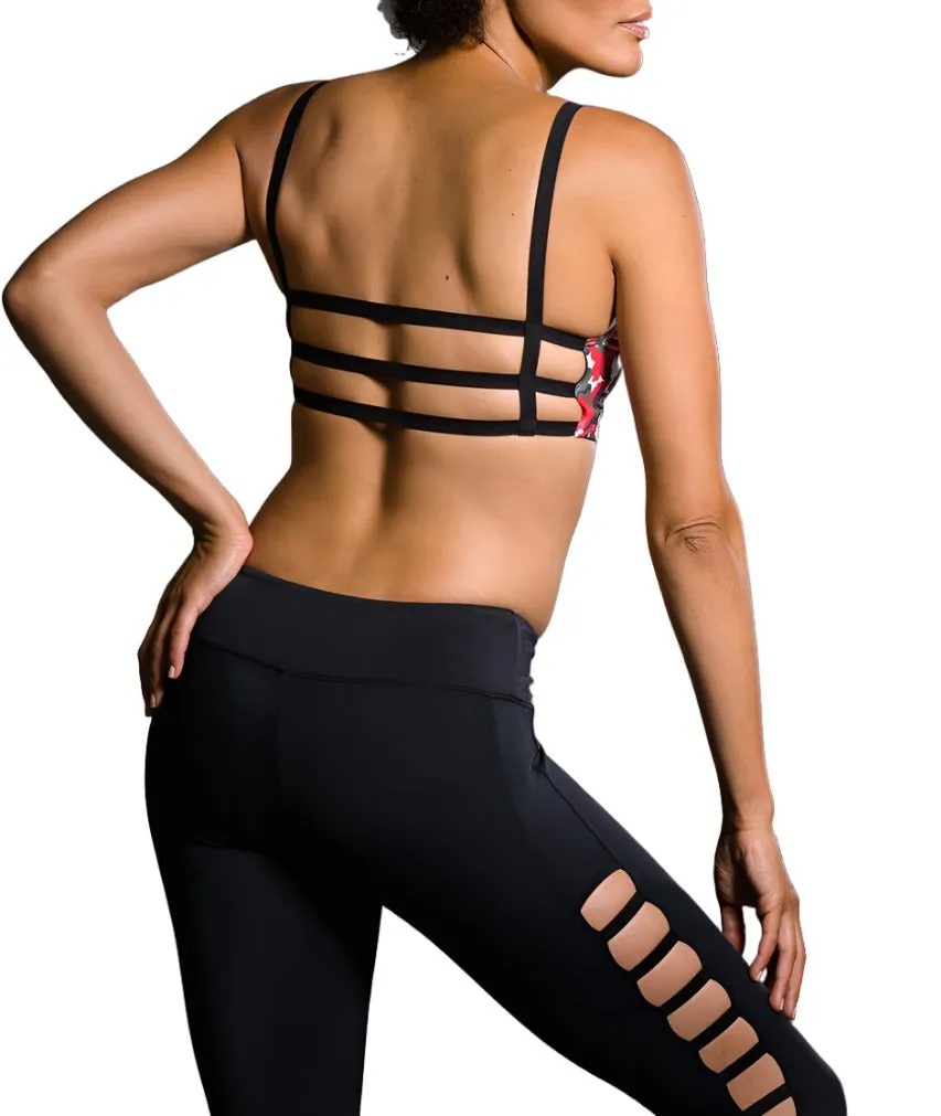 Onzie Hot Yoga Elastic Cage Bra Top 316