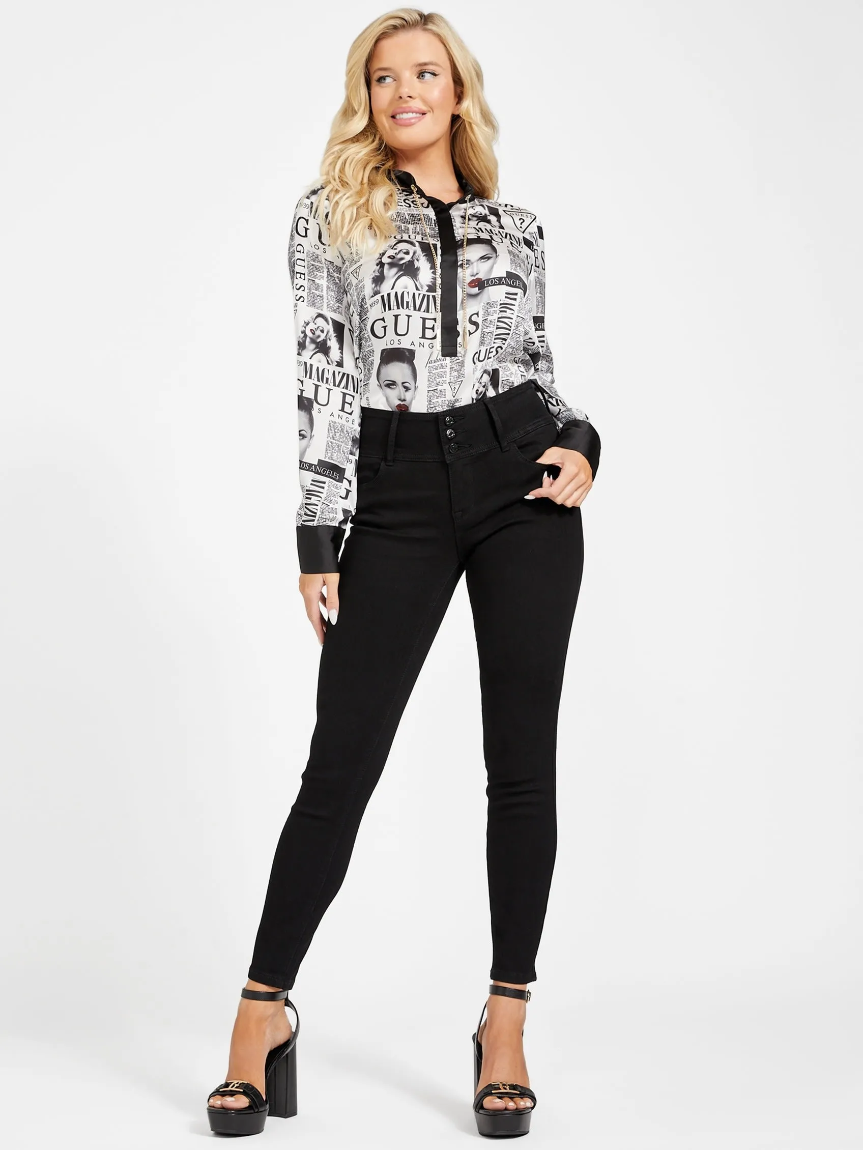 Palmer Printed Satin Shirt
