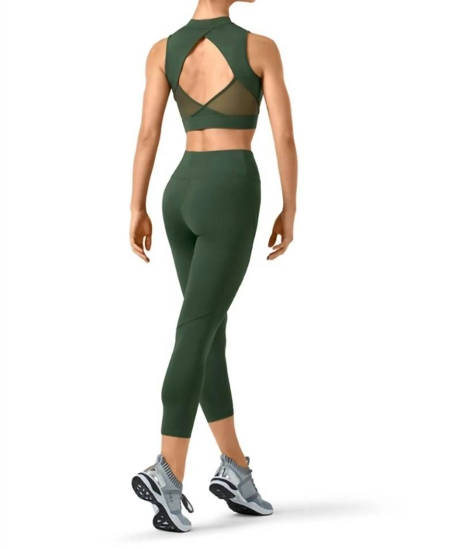 Panel 7/8 Length Leggings In Sycamore