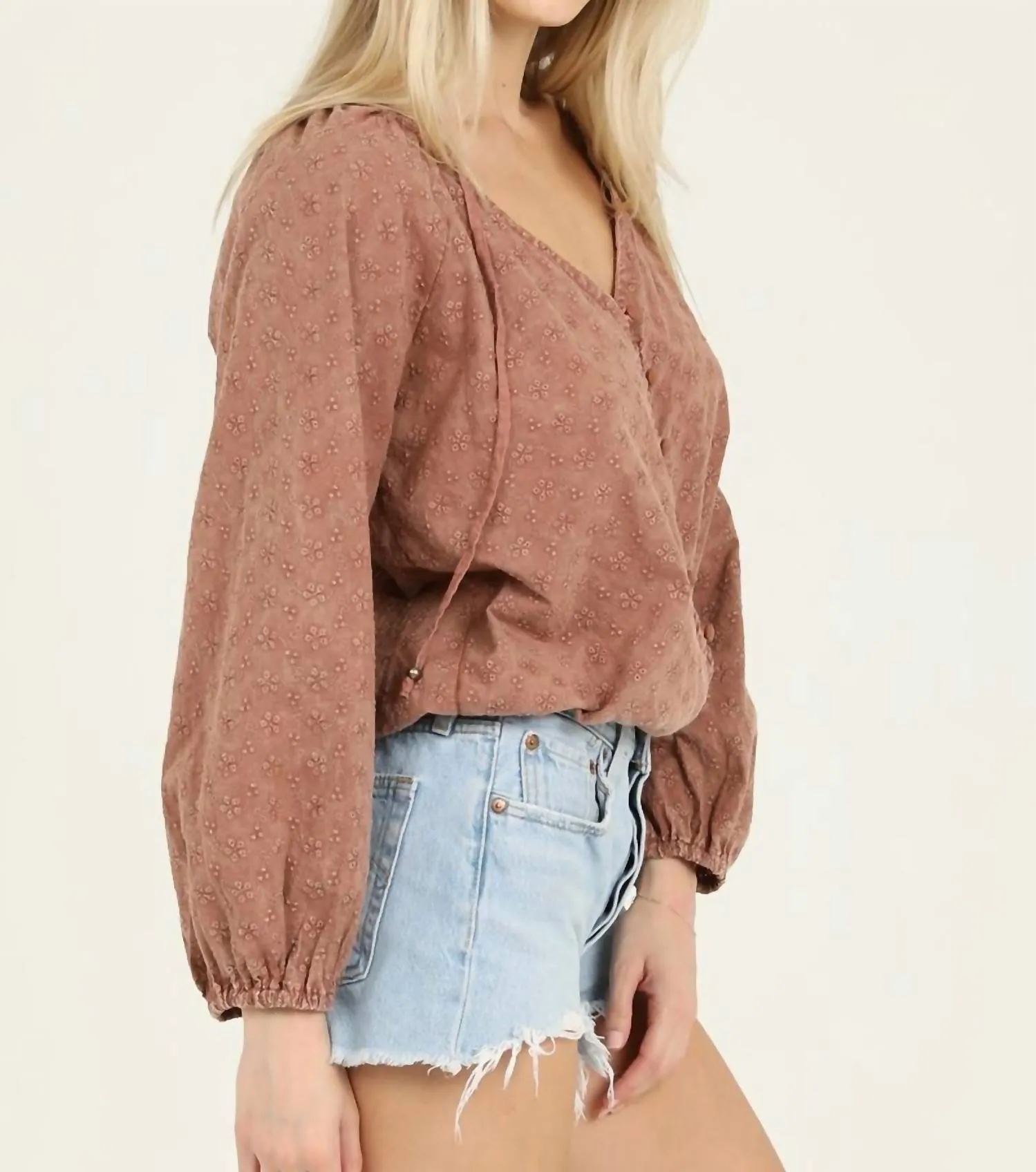 Penelope Blouse In Clay