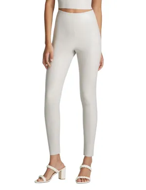 Perfect Control Faux Leather Leggings In Porcelain