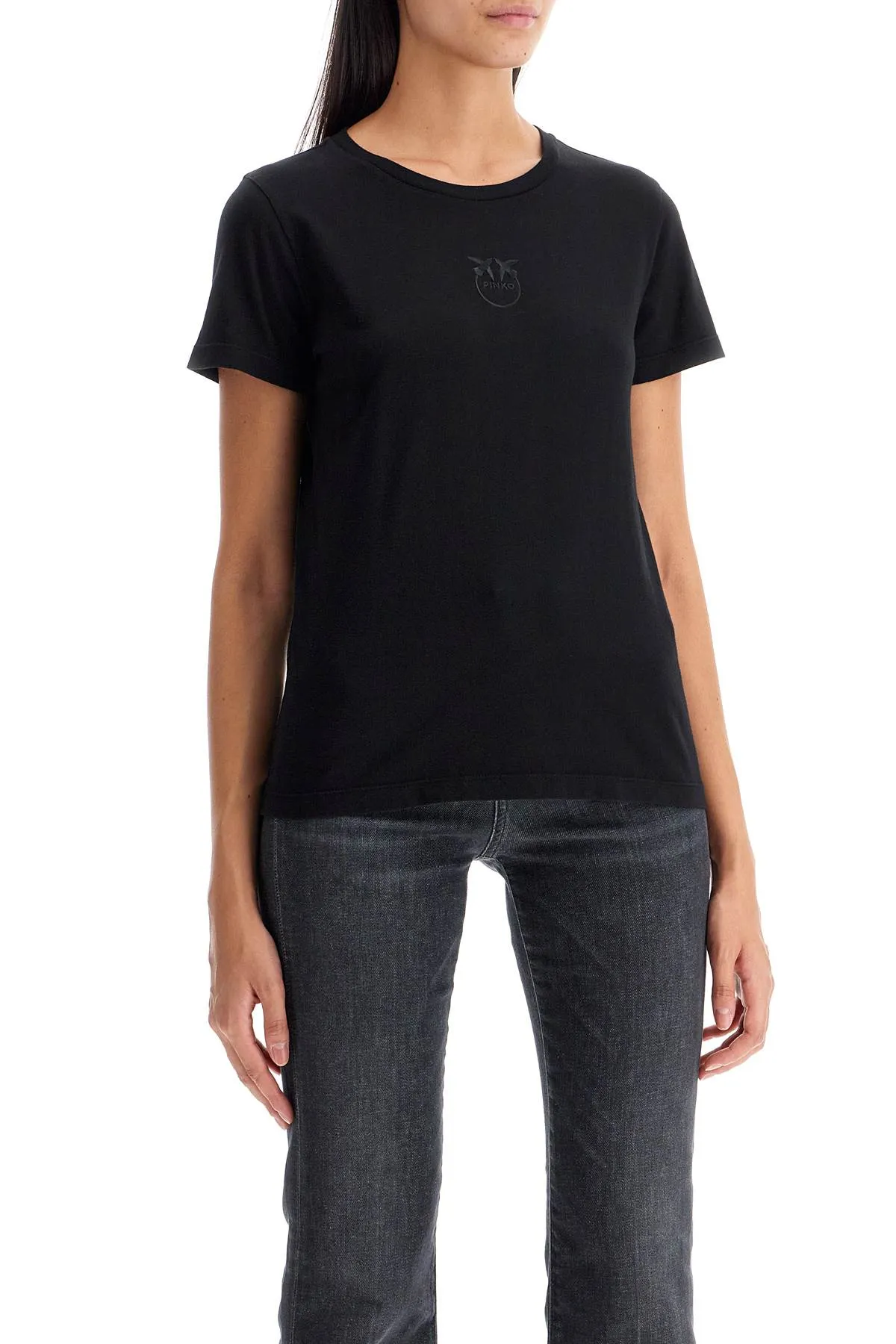 Pinko Women's Short-Sleeved T-Shirt With Embroidery