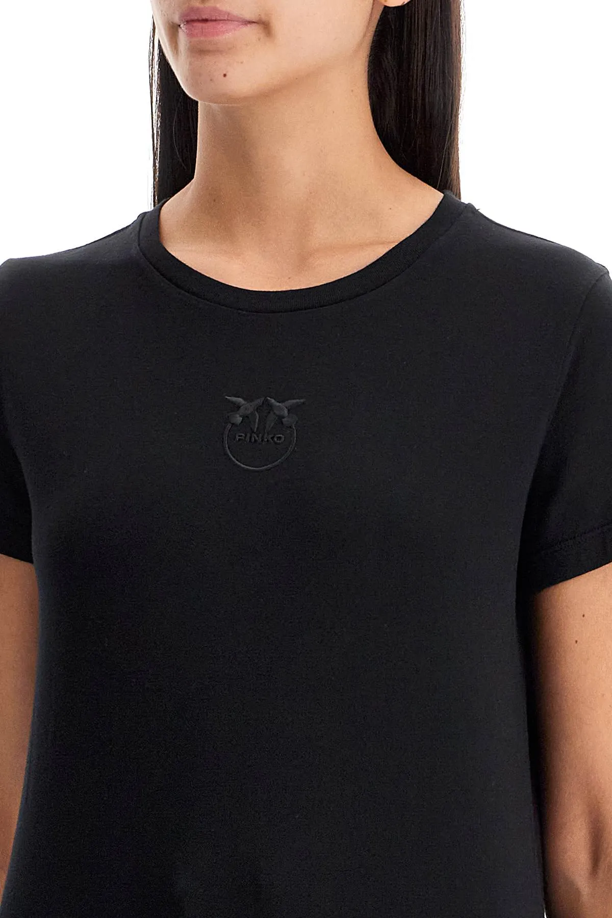 Pinko Women's Short-Sleeved T-Shirt With Embroidery