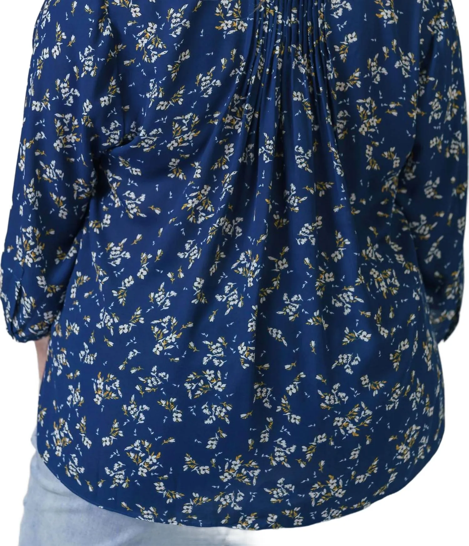 Pintuck Blouse - Plus In Shannon Gardens