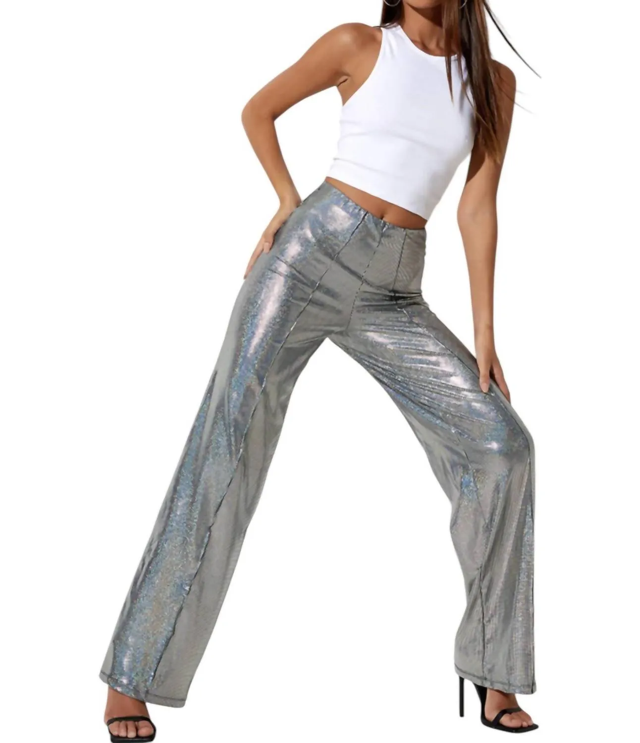 Pista Trouser In Silver