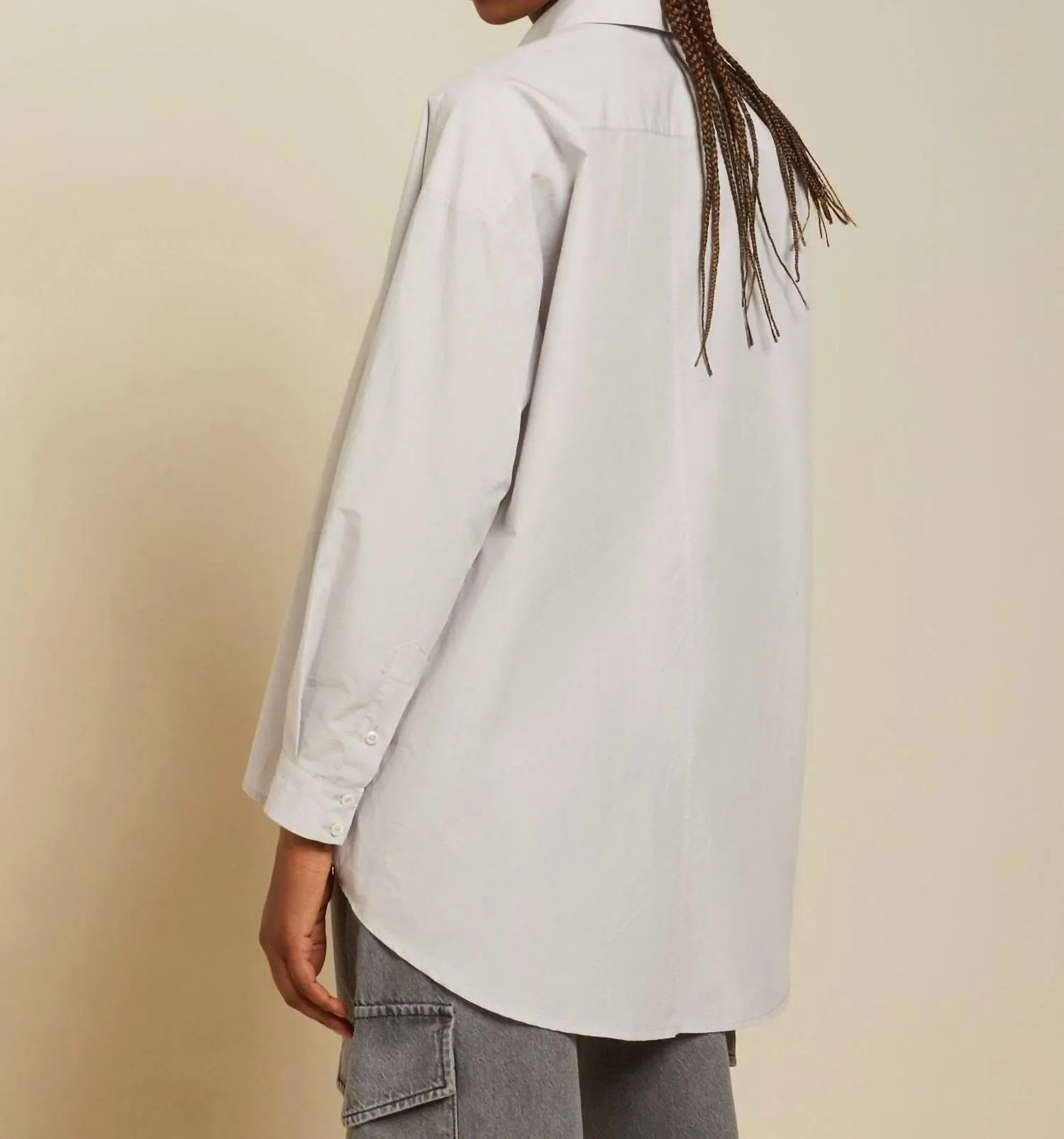 Poplin Shirt In Ostrica